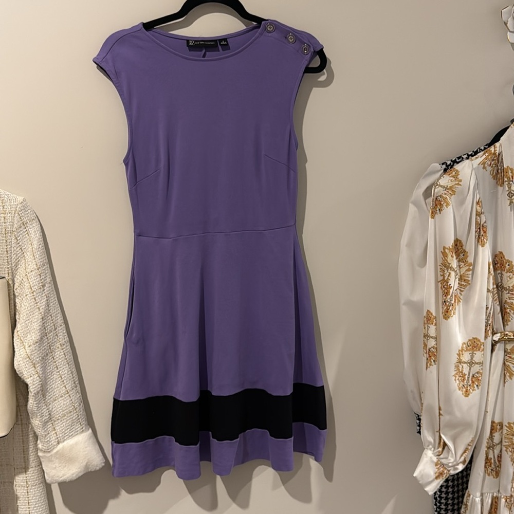NWOT New York & Company Purple and Black Dress